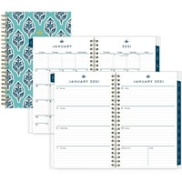 5.5 x 8.5 Twin-Wire Binding Passages Flexible Cover Blue Sky Undated Daily Planner